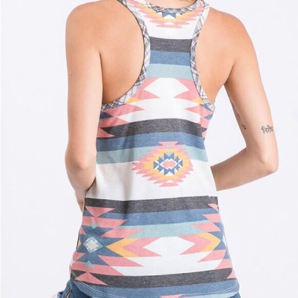 Aztec  tank  top - Picture 2 of 2